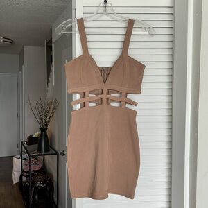 Bandage Cut Out Mini Dress